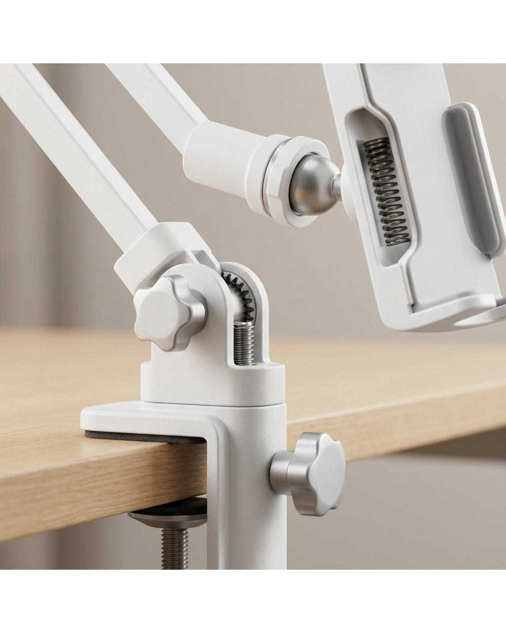 Mbnrc Three-Joint Desk-Clamp Phone Holder Graphite 65 cm - Detail view