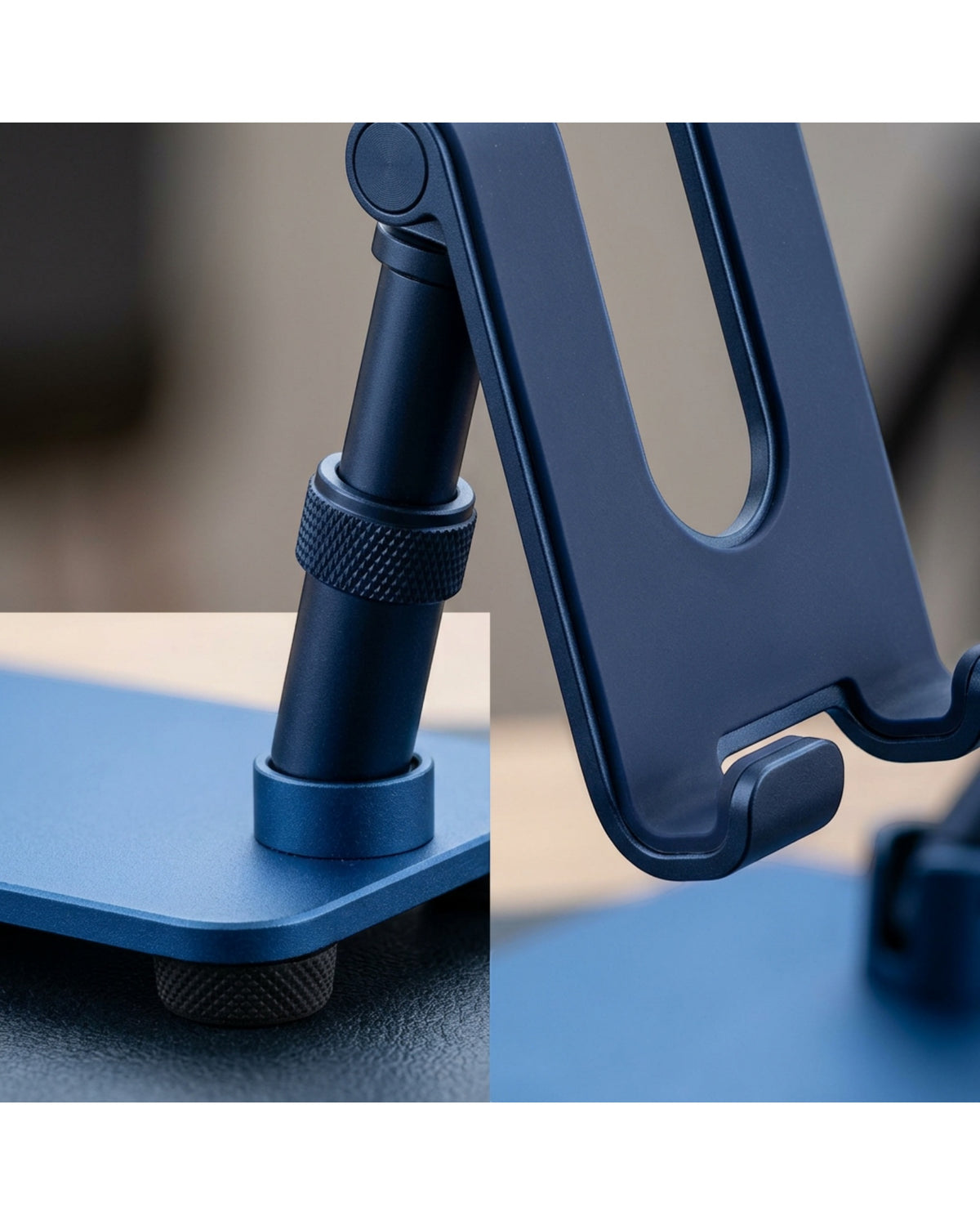 Mbnrc Weighted-Base Telescopic Phone Stand Navy 18-30 cm - Detail view